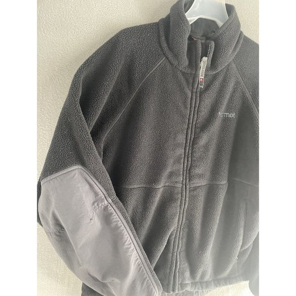 Marmot Jacket Sweater Mens XL Fleece Outdoor Full Zip Mock Neck Hiking Softshell - Picture 6 of 12